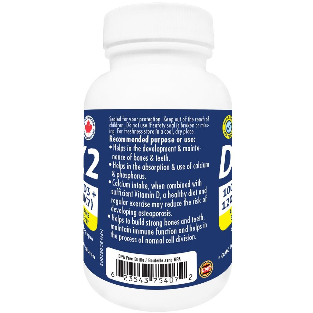 Naka Platinum VITAMIN D3+K2, 60 Softgels — SupplementSource.ca