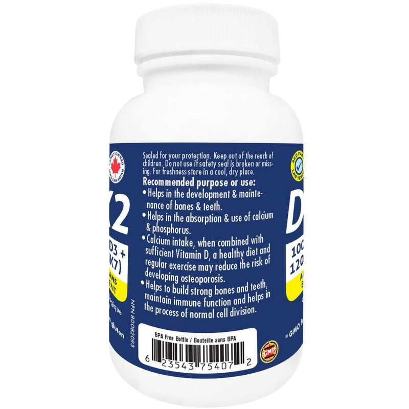 Naka Platinum VITAMIN D3+K2, 60 Softgels Use - SupplementSource.ca