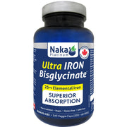 Naka Ultra Iron Bisglycinate, 240 VCaps - Supplementource.ca