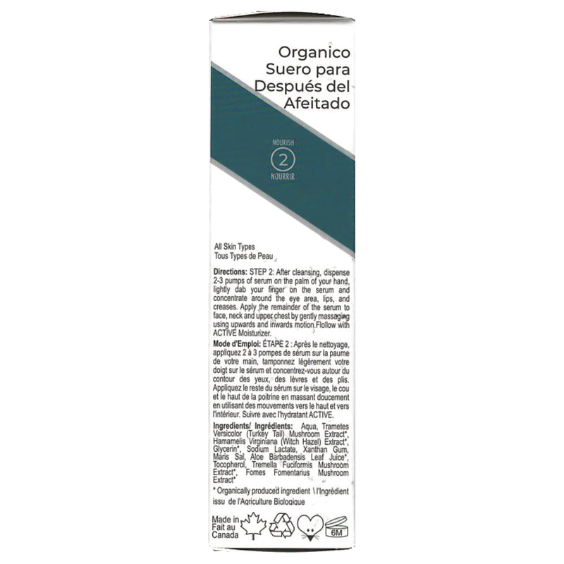 Nano Clear Post-Shave Serum, 30ml Side Panel - SupplementSource.ca