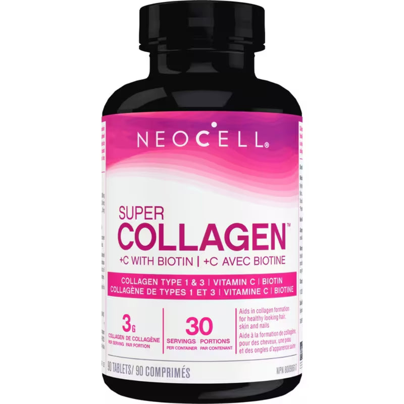 Neocell Super Collagen + C with Biotin, 90 Tablets - SupplementSource.ca
