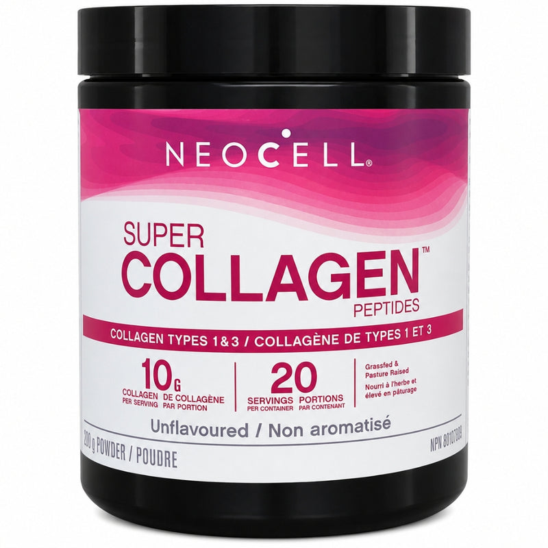 Neocell Super Collagen Unflavoured, 200g 20 Servings - SupplementSource.ca