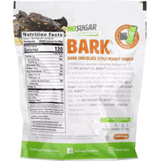 No Sugar Company Dark Bark Chocolate Peanut Nutrition Panel - SupplementSource.ca
