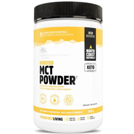 North Coast Naturals Boosted MCT Powder Unflavoured, 300g - SupplementSource.ca