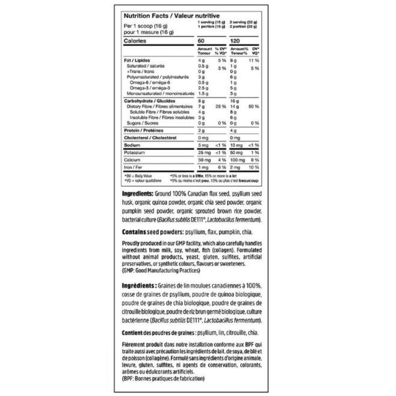 North Coast Naturals Ultimate Daily Cleanse Nutrition Panel,  1kg - SupplementSource.ca