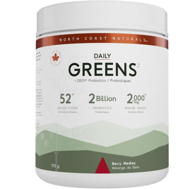 North Coast Naturals Ultimate Daily Greens, Berry Medley, 570g - SupplementSource.ca