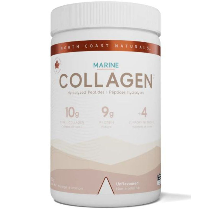 North Coast Naturals Marine Collagen 250g, Unflavoured - SuppelmentSource.ca