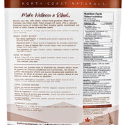 North Coast Naturals Raw Hemp Seed Hearts Nutrition Panel, Unflavoured, 454g SupplementSource.ca 
