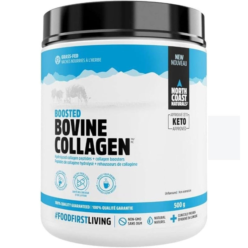 North Coast Naturals Boosted Bovine Collagen 500g Unflavoured - SupplementSource.ca