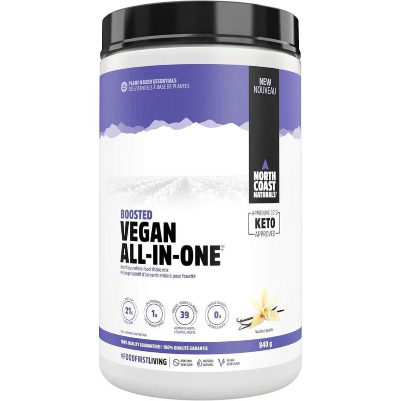 North Coast Naturals BOOSTED VEGAN ALL-IN-ONE, 840g - SupplementSource.ca