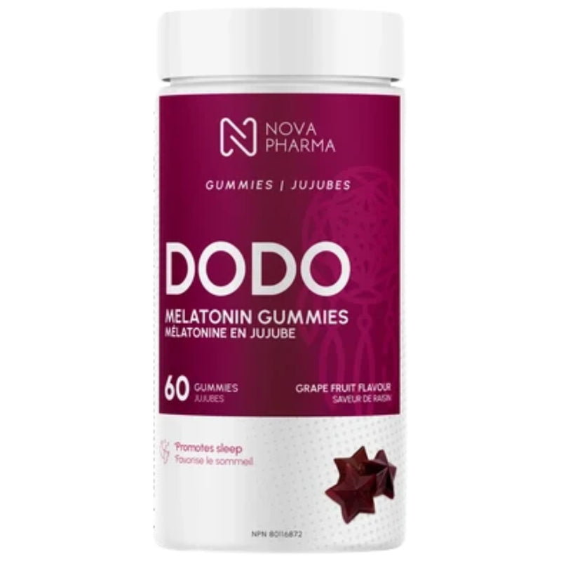 Nova Pharma Dodo Melatonin, 60 Gummies - SupplementSource.ca