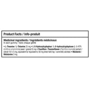 Nova Pharma Dodo Melatonin, 60 Gummies Nutrition Panel - SupplementSource.ca