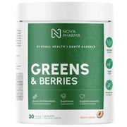 Nova Pharma Greens & Berries, Peach, 30 Servings - SupplementSource.ca