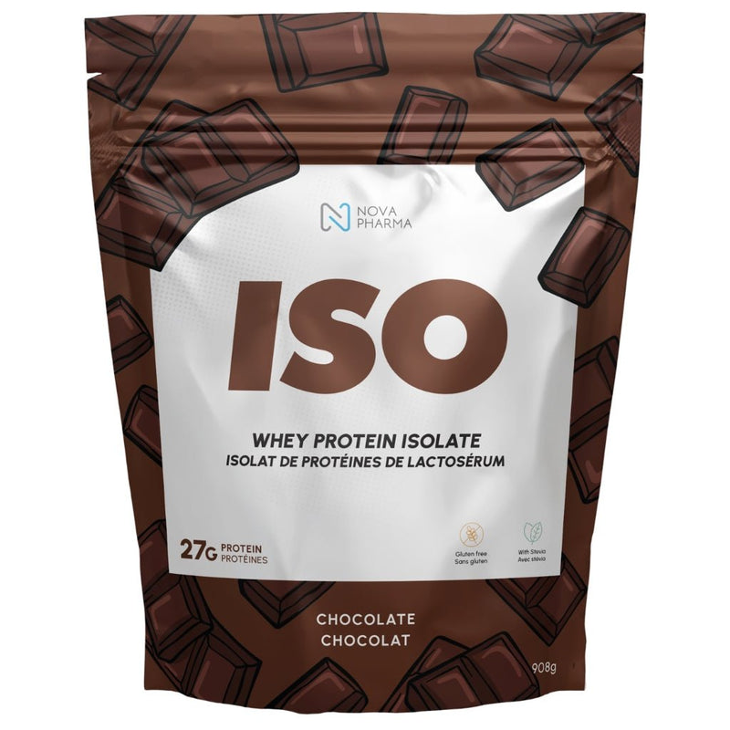 Nova Pharma ISO Whey Protein Isolate, 908g Dark Chocolate - SupplementSource.ca