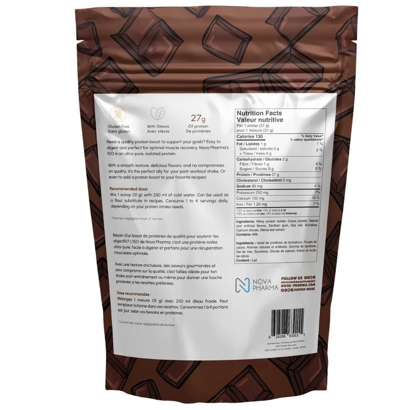 Nova Pharma ISO WHEY ISOLAT DE PROTÉINE, 908g