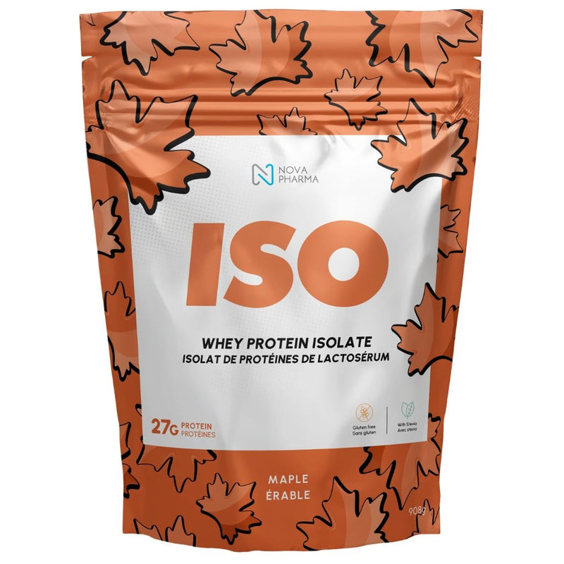 Nova Pharma ISO Whey Protein Isolate, 908g Maple - SupplementSource.ca