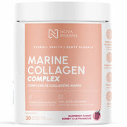 Nova Pharma Marine Collagen Complex, 30 Servings Raspberry Sorbet - SupplementSource.ca