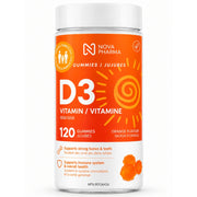 Nova Pharma Vitamin D3, 120 Gummies - SupplementSource.ca