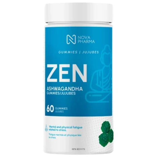 Nova Pharma Zen Ashwagandha, 60 Gummies - SupplementSource.ca