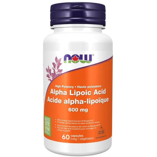 Now Alpha Lipoic Acid, 600mg, 60 VCaps - SupplementSource.ca