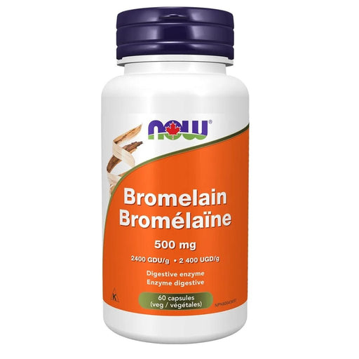 Now Bromelain 500mg, 60 VCaps - SupplementSource.ca