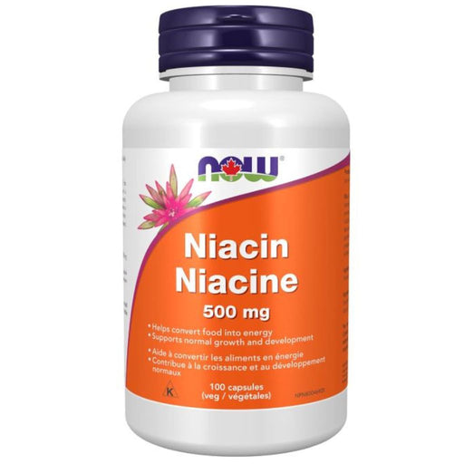 Now Niacin 500mg, 100 VCaps - SupplementSource.ca