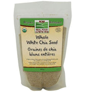 Now Whole White Chia Seeds, 400g - SupplementSource.ca
