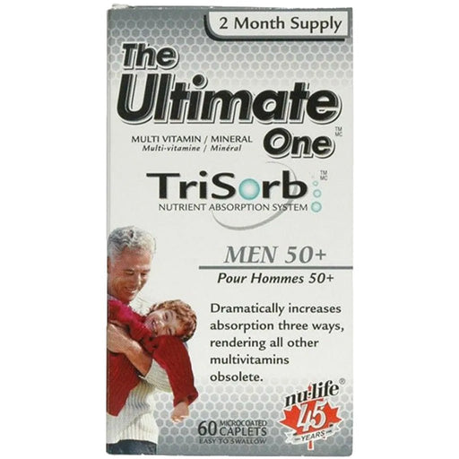 Nu-Life The Ultimate One Men 50+ Multivitamin, 60 Caplets - SupplementSource.ca