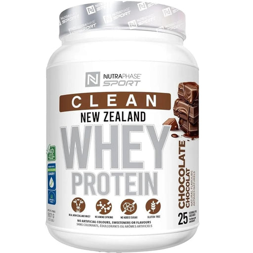 NutraPhase Sport Clean New Zealand Whey Protein Chocolate, 2lb - SupplementSource.ca