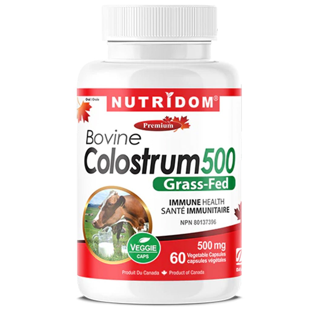 Nutridom Bovine Colostrum 500, 60 VCaps - SupplementSource.ca