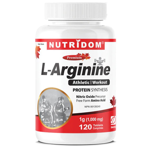 Nutridom L-Arginine, 120 Tablets - SupplementSource.ca