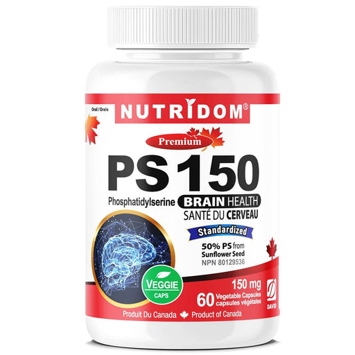 Nutridom PS-150 (Phosphatidylserine), 60 VCaps - SupplementSource.ca