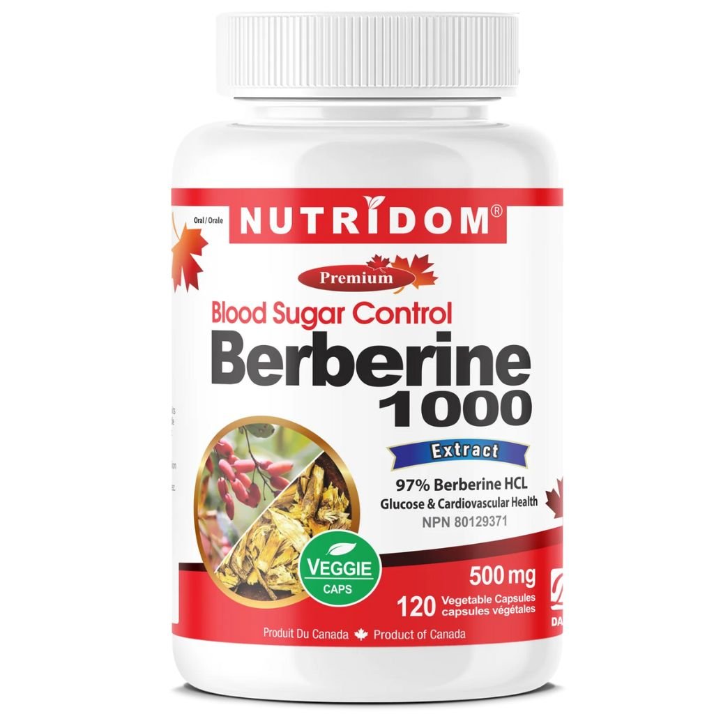 Nutridom BERBERINE 1000, 120 VCaps - SupplementSource.ca