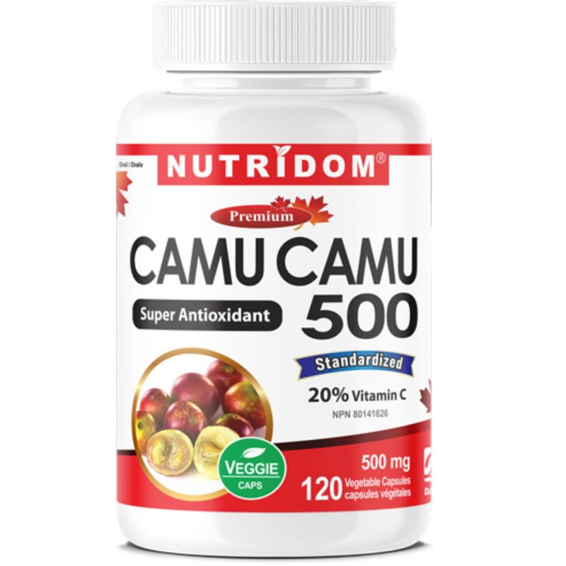 Nutridom Camu Camu 500, 120 VCaps - SupplementSource.ca