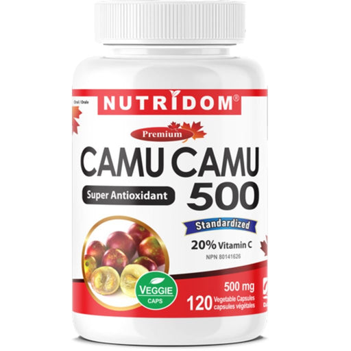 Nutridom Camu Camu 500, 120 VCaps - SupplementSource.ca