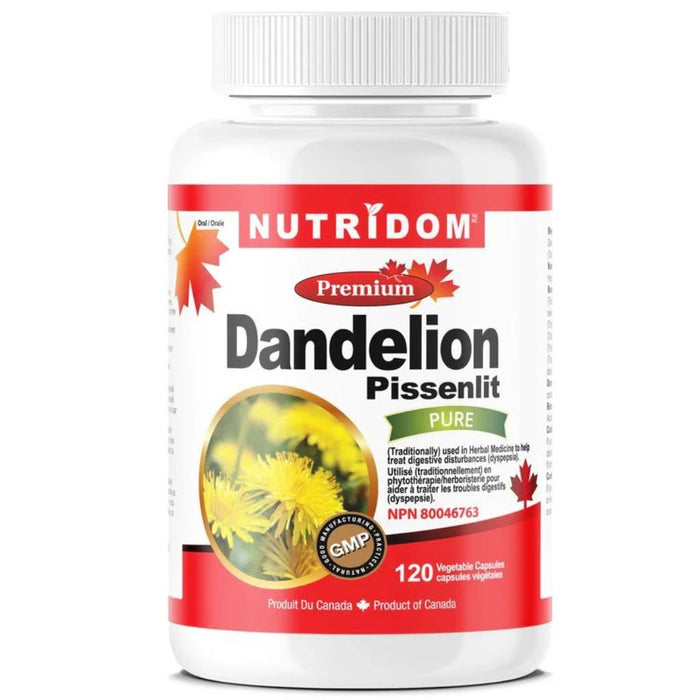 Nutridom Dandelion Root, 120 Vcaps - SupplementSource.ca