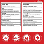 Nutridom HMB 3000 Nutrition Panel, 120 VCaps - SupplementSource.ca