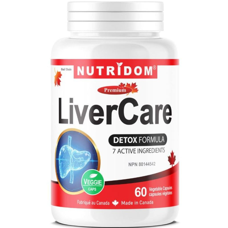 Nutridom LiverCare, 60 VCaps - SupplementSource.ca