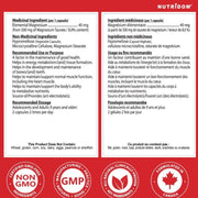 Nutridom Magnesium Taurate Nutrition Panel, 120 VCaps - SupplementSource.ca