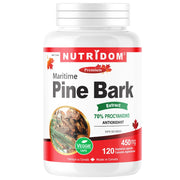 Nutridom Maritime Pine Bark 450mg, 120 VCaps - SupplementSource.ca