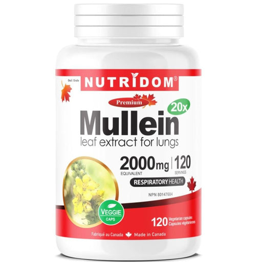 Nutridom Mullein 2000mg, 120 VCaps - SupplementSource.ca