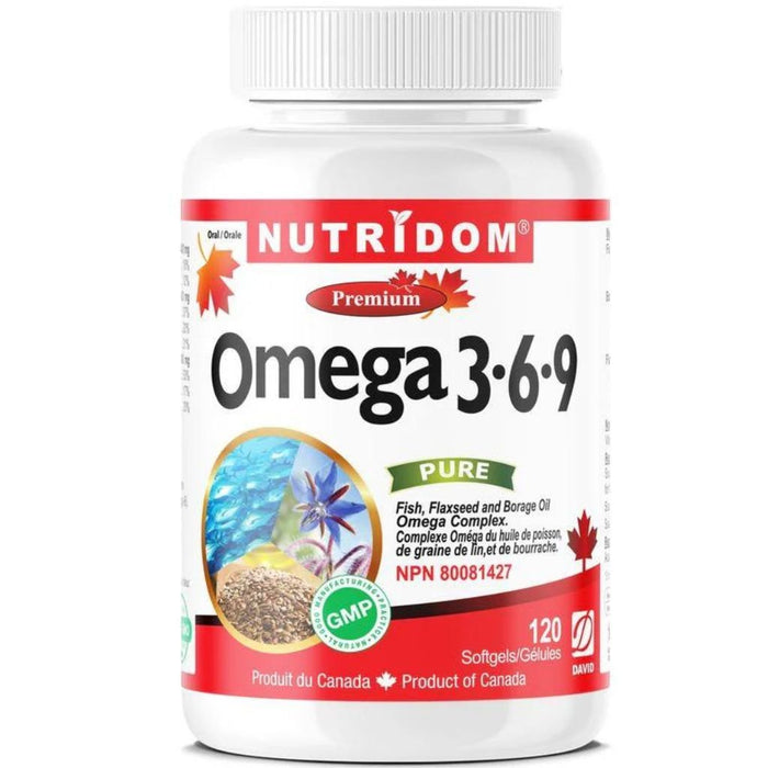 Nutridom Omega 369, 120 Softgels - SupplementSource.ca