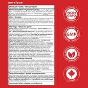 Nutridom Organic Black Seed Oil 500 mg, 120 Softgels Nutrition Panel - SupplementSource.ca