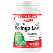 Nutridom Organic Moringa Leaf Extract 10,000 mg, 120 VCaps - SupplementSource.ca