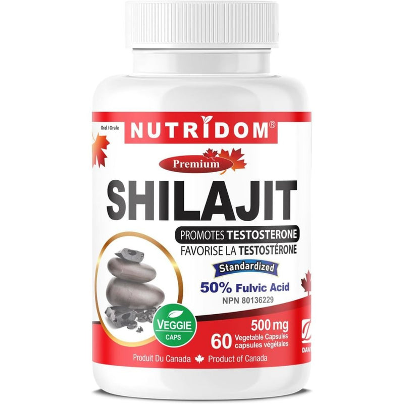 Nutridom Shilajit 500mg, 60 VCaps - SupplementSource.ca