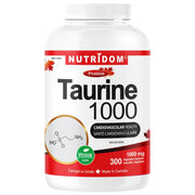 Nutridom Taurine 1000mg, 300 VCaps - SupplementSource.ca
