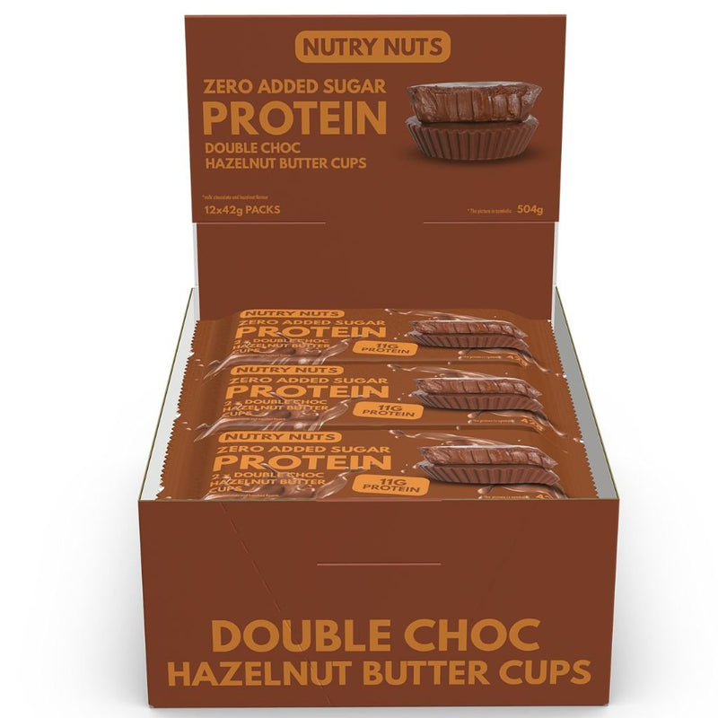 Nutry Nuts Double Choc Hazelnut, 12x42g - SupplementSource.ca