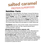 Nuts N More High Protein Peanut Spread Salted Caramel, 1.1 oz Nutrition Panel - SupplementSource.ca