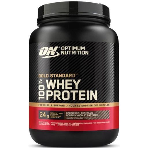 ON Gold Standard Whey Double Rich Chocolate, 1.5 lb - SupplementSource.ca