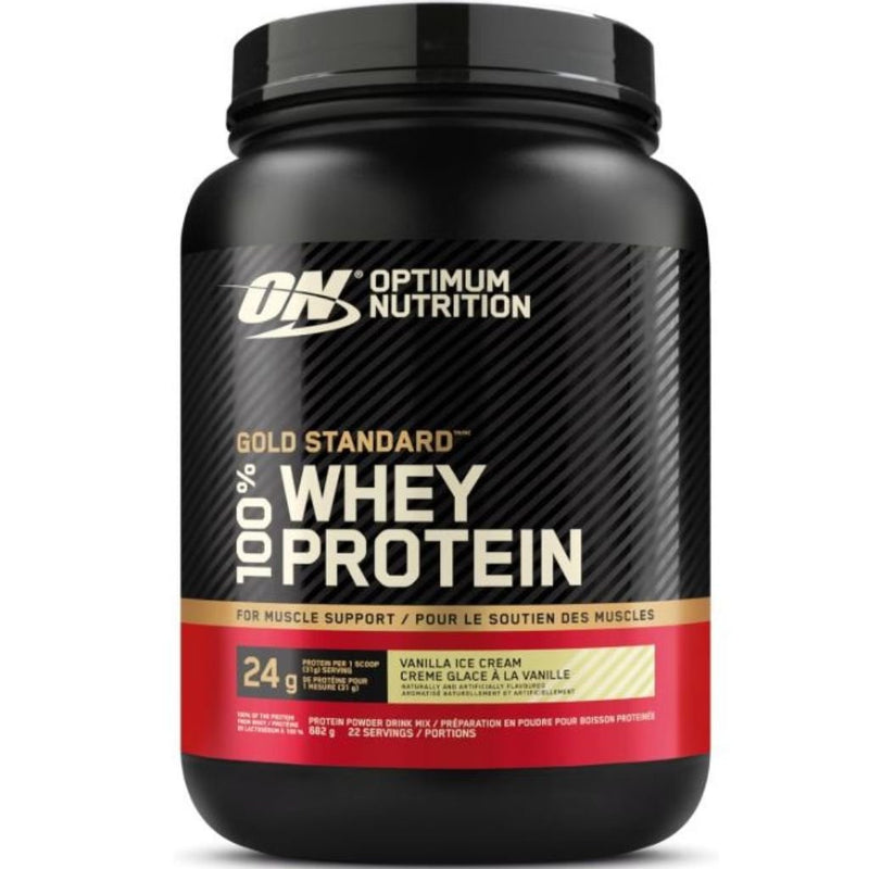 ON Gold Standard Whey Vanilla Ice Cream, 1.5 lb - SupplementSource.ca